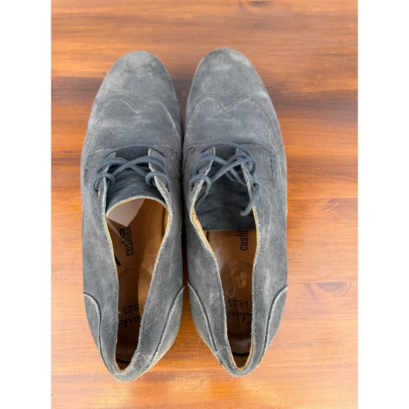 Men\'s‎ Clark\'s Oxford Gentlemans Wingtip Suede Leather Dress Shoes Size 13M main image 4